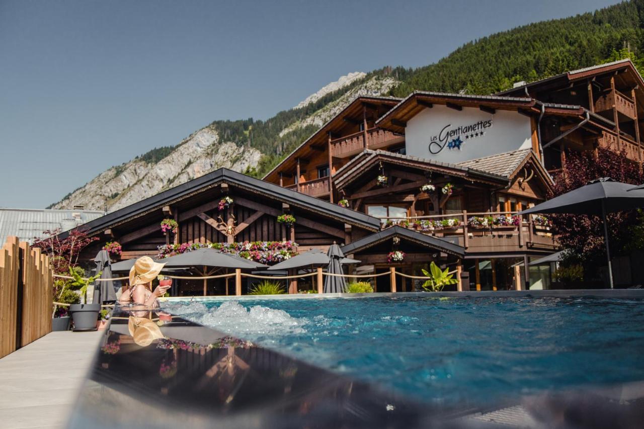 Les Gentianettes Hotel & Spa Abondance Buitenkant foto