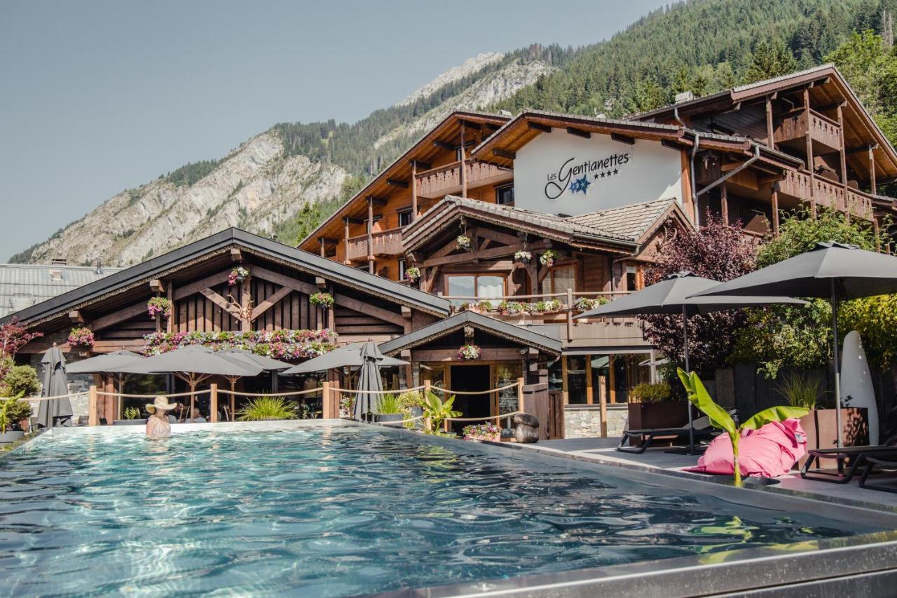 Les Gentianettes Hotel & Spa Abondance Buitenkant foto