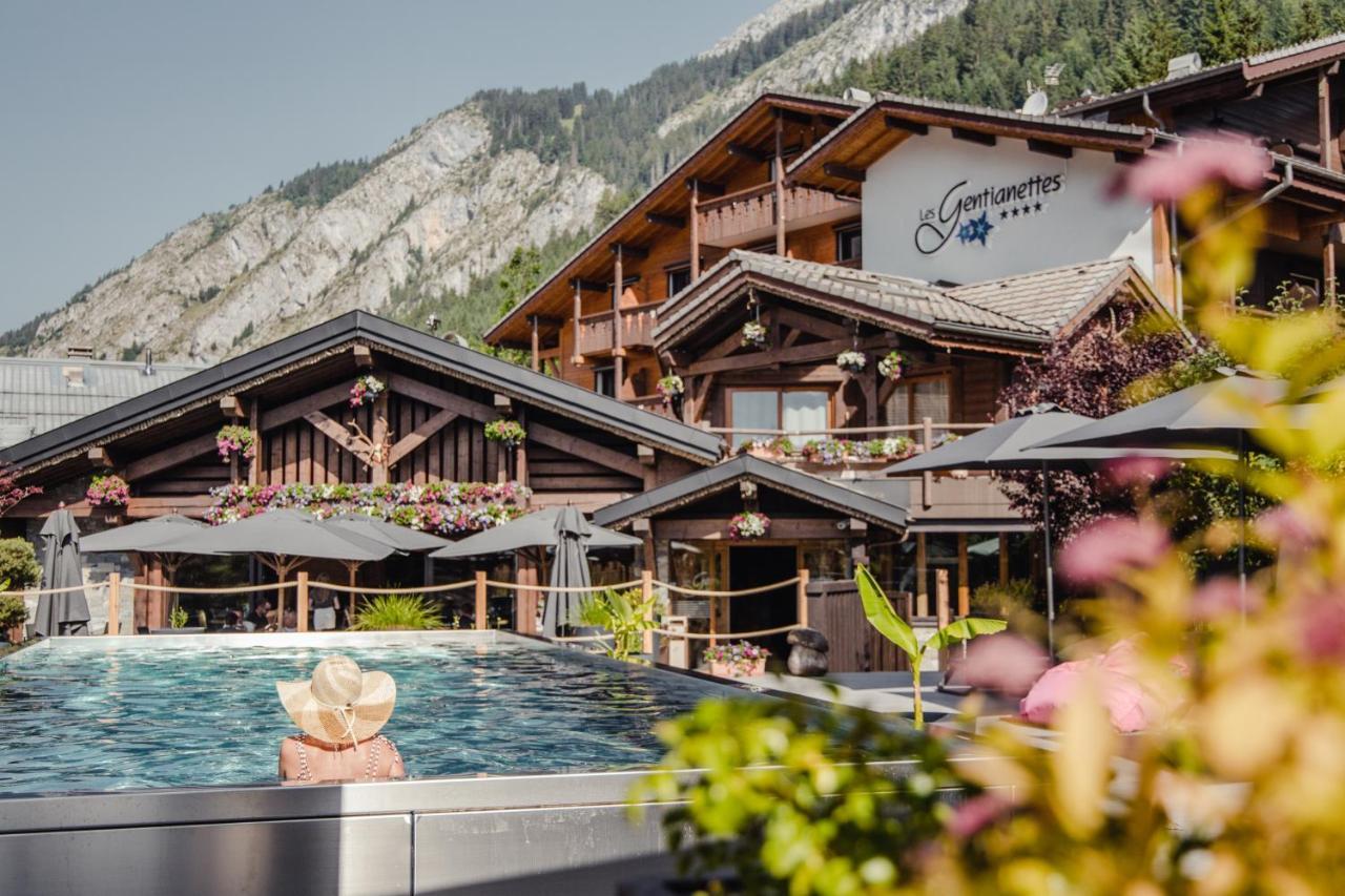 Les Gentianettes Hotel & Spa Abondance Buitenkant foto