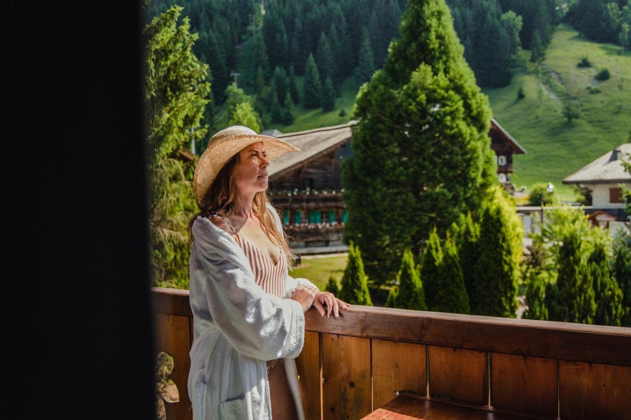 Les Gentianettes Hotel & Spa Abondance Buitenkant foto